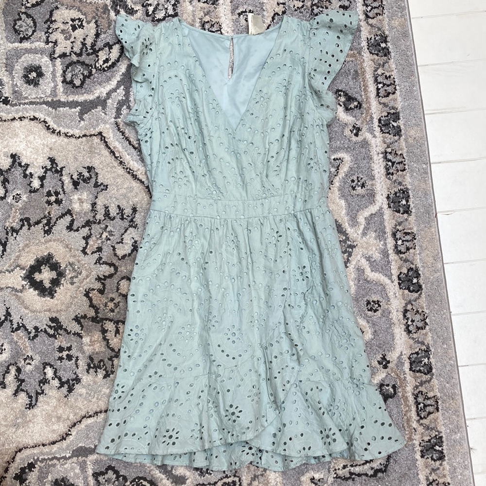 Sea foam Green Summer Dress Large